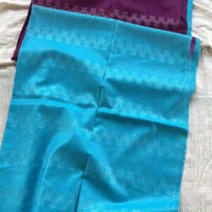 Blue & Purple Colour Saree – Elegant Handloom Charm