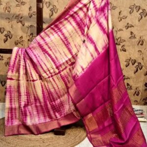 White & Pink Colour Saree – Elegant Handloom Style for Everyday & Festive Wear